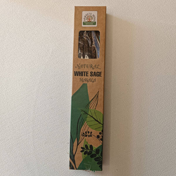 Incienso natural salvia blanca namaste india