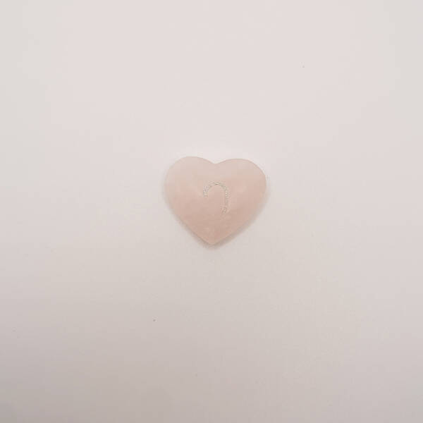 Corazón de cuarzo rosa - Imagen 2