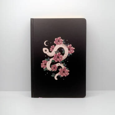 Cuaderno floral serpiente