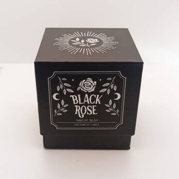 Vela gótica rosa oscura con aroma a rosa negra