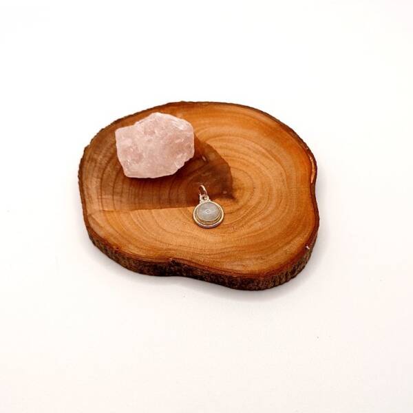 Colgante plata con piedra luna